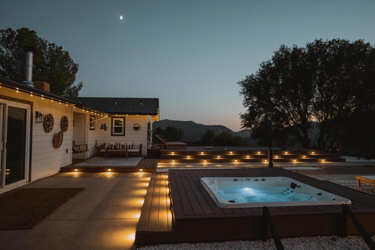 Boho Chic Oasis By Casa Oso With Pool, Spa And Views Ahwahnee Esterno foto